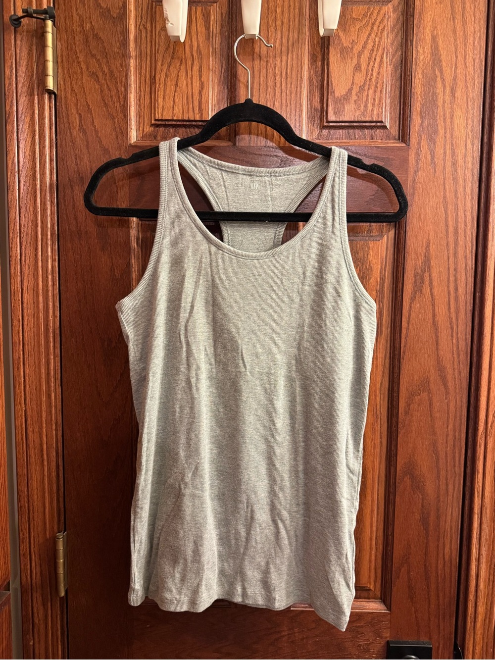 GAP Light Gray Racerback Muscle Tank